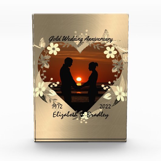 Speciaal 50e Gold Jubileum Foto Gift (Voorkant)