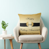 Speciaal 50th Wedding Jubileum Gold Heart Kussen (Stoel)