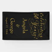 Speciaal 50th Wedding-Jubileum Spandoek (Horizontaal)