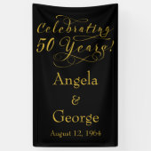 Speciaal 50th Wedding-Jubileum Spandoek (Verticaal)