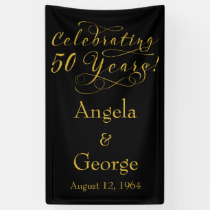 Speciaal 50th Wedding-Jubileum Spandoek