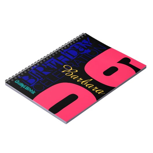 Speciaal 60e Birthday POP Guest Book Notitieboek (Linkerzijde)