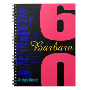 Speciaal 60e Birthday POP Guest Book Notitieboek