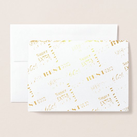 Speciaal 60e verjaardag van het gepersonaliseerd m folie kaarten (Voorkant met envelop)