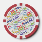 Speciaal 60e verjaardag van het gepersonaliseerd m poker chips (Voorkant)