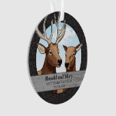 Speciaal 60th Wedding Jubileum, Elk Ornament (voorkant)