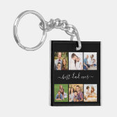 Speciaal 6 Foto en tekst, beste vader ooit Sleutelhanger (Voorkant Links)