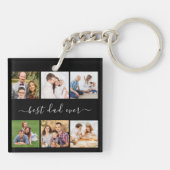 Speciaal 6 Foto en tekst, beste vader ooit Sleutelhanger (Achterkant)