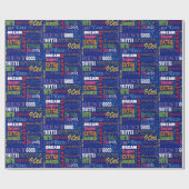 Speciaal 90e verjaardag van het gepersonaliseerd m cadeaupapier (Vlak)