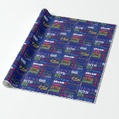 Speciaal 95e verjaardagsfeestje gepersonaliseerd m cadeaupapier (Uitgerold)
