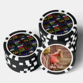 Speciaal 95e verjaardagsfeestje gepersonaliseerd m pokerchips (Opstapeling)