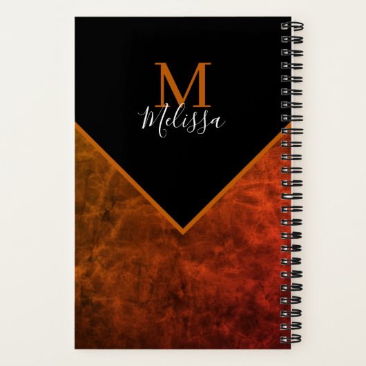 Speciaal aangepast journaal notitieboek (Achterkant)