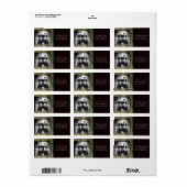 Speciaal aangepast kerstcadeaulabel voor foto's etiket (Full Sheet)