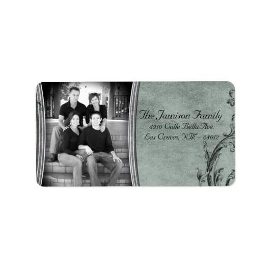 Speciaal aangepast kerstcadeaulabel voor foto's etiket (Voorkant)