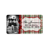 Speciaal aangepast kerstcadeaulabel voor foto's etiket (Voorkant)
