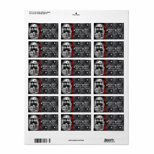 Speciaal aangepast kerstcadeaulabel voor foto's etiket (Full Sheet)