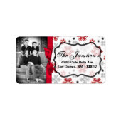 Speciaal aangepast kerstcadeaulabel voor foto's etiket (Voorkant)