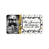 Speciaal aangepast kerstcadeaulabel voor foto's etiket (Voorkant)