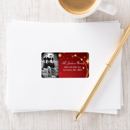 Speciaal aangepast kerstcadeaulabel voor foto's etiket (Insitu)