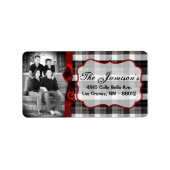 Speciaal aangepast kerstcadeaulabel voor foto's etiket (Voorkant)