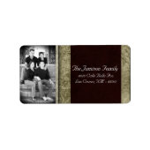 Speciaal aangepast kerstcadeaulabel voor foto's etiket (Voorkant)