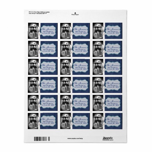 Speciaal aangepast kerstcadeaulabel voor foto's etiket (Full Sheet)