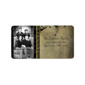 Speciaal aangepast kerstcadeaulabel voor foto's etiket (Voorkant)