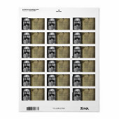 Speciaal aangepast kerstcadeaulabel voor foto's etiket (Full Sheet)