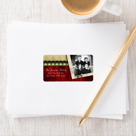 Speciaal aangepast kerstcadeaulabel voor foto's etiket (Insitu)