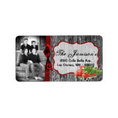 Speciaal aangepast kerstcadeaulabel voor foto's etiket (Voorkant)