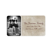 Speciaal aangepast kerstcadeaulabel voor foto's etiket (Voorkant)