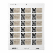 Speciaal aangepast kerstcadeaulabel voor foto's etiket (Full Sheet)