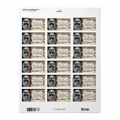 Speciaal aangepast kerstcadeaulabel voor foto's etiket (Full Sheet)