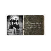 Speciaal aangepast kerstcadeaulabel voor foto's etiket (Voorkant)