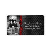 Speciaal aangepast kerstcadeaulabel voor foto's etiket (Voorkant)