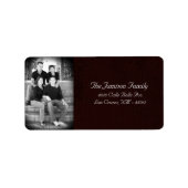 Speciaal aangepast kerstcadeaulabel voor foto's etiket (Voorkant)