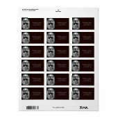 Speciaal aangepast kerstcadeaulabel voor foto's etiket (Full Sheet)