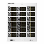 Speciaal aangepast kerstcadeaulabel voor foto's etiket (Full Sheet)