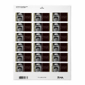 Speciaal aangepast kerstcadeaulabel voor foto's etiket (Full Sheet)