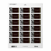 Speciaal aangepast kerstcadeaulabel voor foto's etiket (Full Sheet)