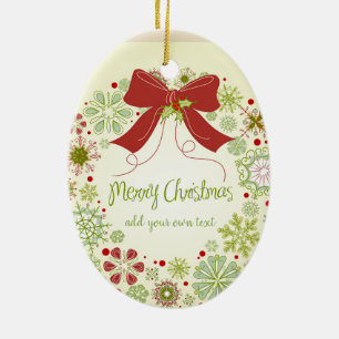 Speciaal aangepast las Vegas kerstlint Keramisch Ornament