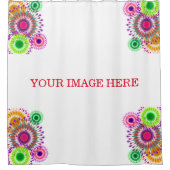 Speciaal aangepast modern Mandala-ontwerp Douchegordijn (Voorkant)