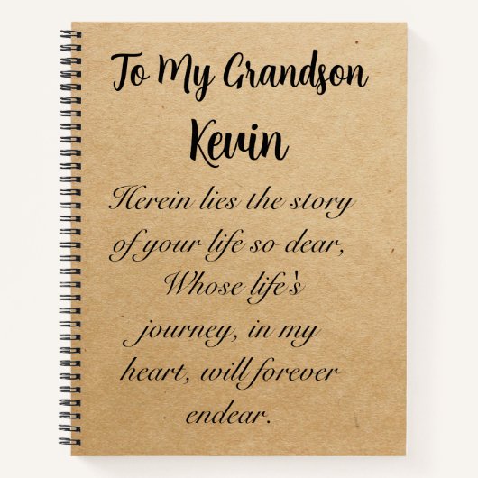 Speciaal aangepast Notitieboek — Speciaal aangepas (Voorkant)