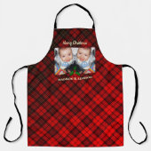 Speciaal aangepast patroon met rood kersttaartan schort (Voorkant)