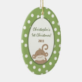 Speciaal aangepast Safari-avontuur Keramisch Ornament (Rechts)