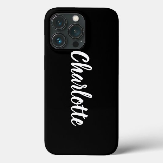Speciaal aangepast stijlvol script, zwart Case-Mate iPhone case (Achterkant)