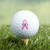 Speciaal aangepast symbool voor roze borstkanker golfballen (Insitu Shirt)