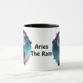 Speciaal aangepaste Aries Zodiac Ram Astrology Mok (Midden)