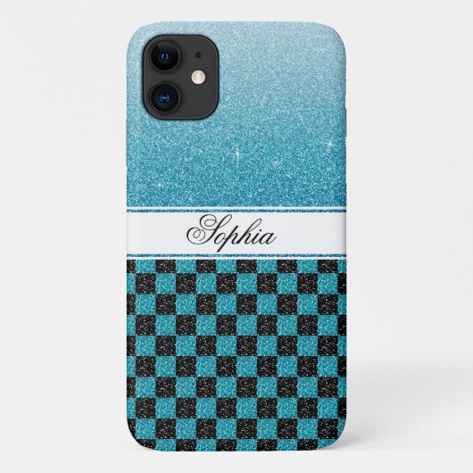 Speciaal aangepaste blauwe muggennaam Case-Mate iPhone case (Achterkant)