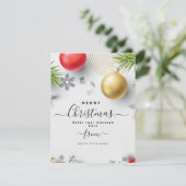 Speciaal aangepaste Christmass Feestdagenkaart (Staand voorkant)